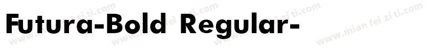 Futura-Bold Regular字体转换
